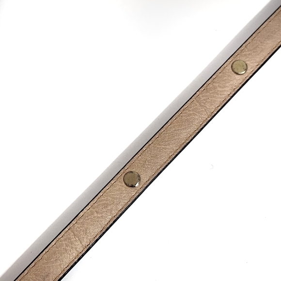 Vince Camuto Black Belt Gold Metal Stud Detail - Picture 5 of 5